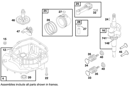 Engine Briggs & Stratton Model 127802-1761-E1 Diagram and Parts List for 21012 8900001 - 8999999 Toro Lawn Mower