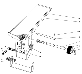Traction Pedal Assembly Diagram and Parts List for 30775 200001 - 299999 Toro Lawn Tractor