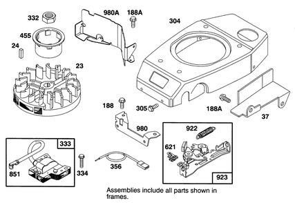 Engine Gts 150 Diagram and Parts List for 22145 5900001 - 5999999 Toro Lawn Mower