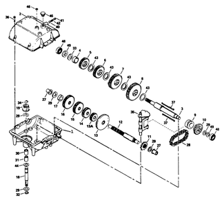 Peerless Transmission Model No. 700-039 Diagram and Parts List for 30112 0000001 - 0999999 Toro Lawn Tractor Accessories