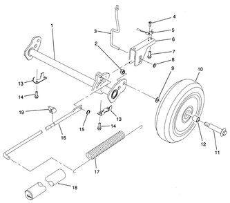 H.P. Rear Axle Assembly (Model No. 20901b Only) Diagram and Parts List for 20906B 1000001 - 1999999 Toro Lawn Mower