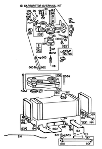 Engine Briggs & Stratton Model No. 191702-2133-01 Diagram and Parts List for 56138 5000001 - 5999999 Toro Lawn Tractor