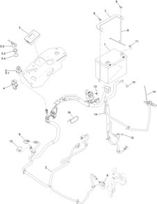 Electrical Assembly Diagram and Parts List for 74930 402090000-403319738 Toro Lawn Mower