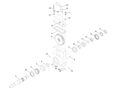 Part Location Diagram of 120-4800 Toro Sensor-Geartooth
