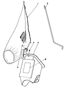 Bagging Kit No. 36-8380 Diagram and Parts List for 16113 9000001 - 9999999 Toro Lawn Mower