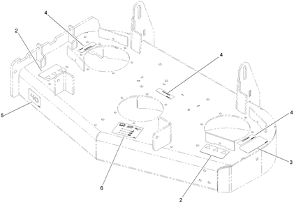 Deck Decal Assembly Diagram and Parts List for 74409TE (270000001-270000700)(2007) Toro Lawn Mower