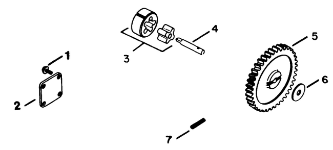 Oil Pump-Kohler Engine Model No. Kt17qs Type No. 24324 (Continued) Diagram and Parts List for 30754 7000001 - 7999999 Toro Lawn Tractor