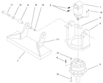 Auger Head Assembly Diagram and Parts List for 22400 800293 - 899999 Toro Lawn Tractor Accessories