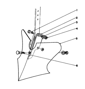 8" Furrowing Tool Model No. 59008 (Optional) Diagram and Parts List for 58007 0000001 - 0999999 Toro Tiller