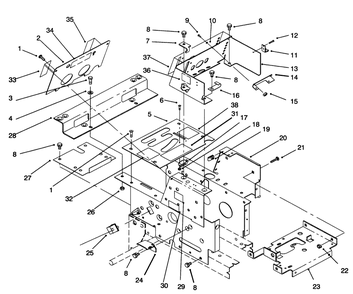 Console-Gear Diagram and Parts List for 73363 6900001 - 6999999 Toro Lawn Tractor