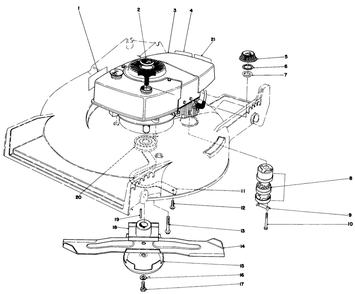 Engine Assembly Diagram and Parts List for 20810 9000001 - 9999999 Toro Lawn Mower