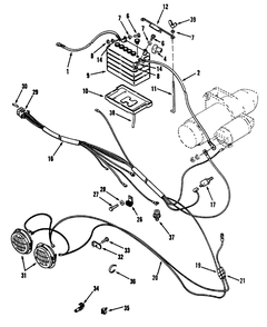 Electrical System Diagram and Parts List for R1-20OE02 2000001 - 2999999 Toro Lawn Tractor