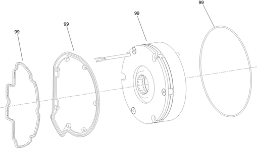 Drivetrain Assembly  Brake Assembly Diagram and Parts List for 22219 400000000 - 999999999 Toro Lawn Tractor Accessories