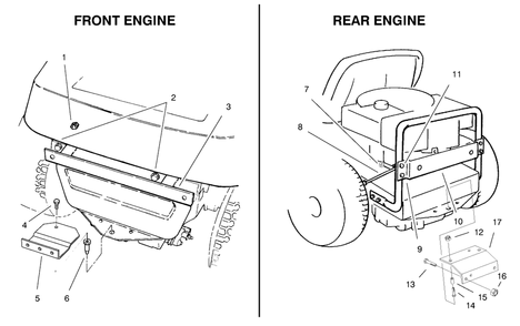 Mounting Hardware Diagram and Parts List for 79096 9900001 - 9999999 Toro Lawn Tractor Accessories