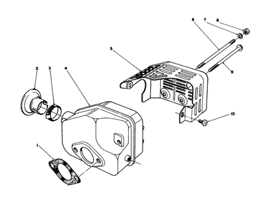 Muffler Assembly (Engine No. 47ph7) (Engine No. 47pg6) Diagram and Parts List for 20745C 8000001 - 8999999 Toro Lawn Mower
