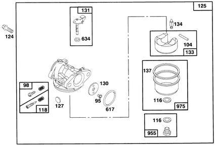 Engine Briggs & Stratton Model 127702-0131-01 Diagram and Parts List for 20903BC 4900001 - 4999999 Toro Lawn Mower