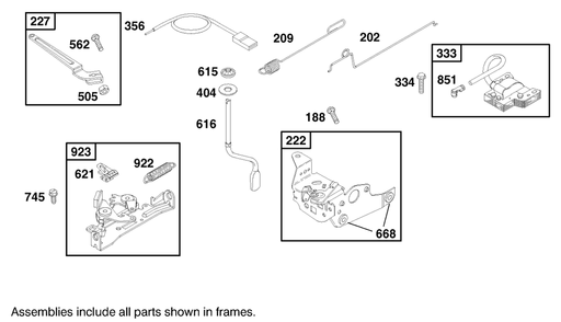 Engine Briggs & Stratton Model 12h802-1767-E1 Diagram and Parts List for 20020 9900001 - 9999999 Toro Lawn Mower