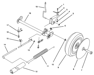 Rear Axle Assembly (Model No. 20803b Only) Diagram and Parts List for 20803B 6900001 - 6999999 Toro Lawn Mower