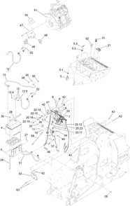 Part Location Diagram of 122-2704 Toro Nut-Face, M22 (Plastic)