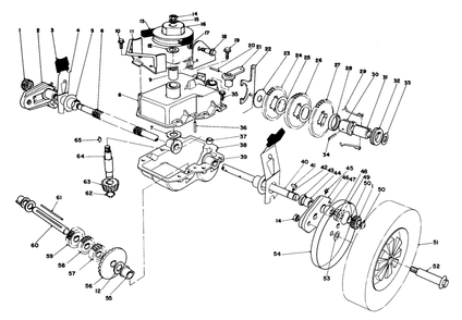Gear Case Assembly Diagram and Parts List for 20810 2000001 - 2999999 Toro Lawn Mower