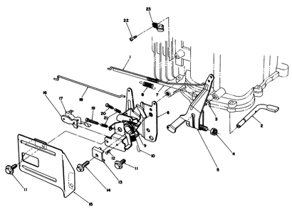 Governor Assembly (Model No. Vmg6) Diagram and Parts List for 20622C 7000001 - 7999999 Toro Lawn Mower