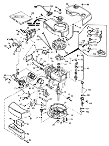 Engine Tecumseh Model No. Tnt 100-10065d Diagram and Parts List for 20715 2000001 - 2999999 Toro Lawn Mower