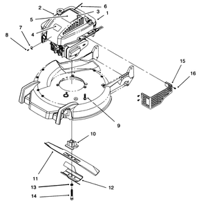 Engine Assembly Diagram and Parts List for 20461 6900001 - 6999999 Toro Lawn Mower