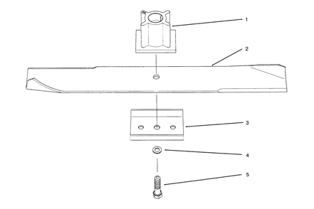 Blade Assembly Diagram and Parts List for 21010BC 5900001 - 5999999 Toro Lawn Mower