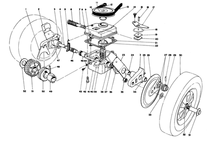 Gear Case Assembiy (Continued) Diagram and Parts List for 16785 8000001 - 8007011 Toro Lawn Mower