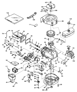 Engine Tecumseh Model No. Lav 35-40708k Diagram and Parts List for 21173 3000001 - 3999999 Toro Lawn Mower