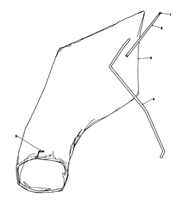 Giant Bagging Kit No. 29-9750 (Optional) Diagram and Parts List for 16785 8007012 - 8999999 Toro Lawn Mower