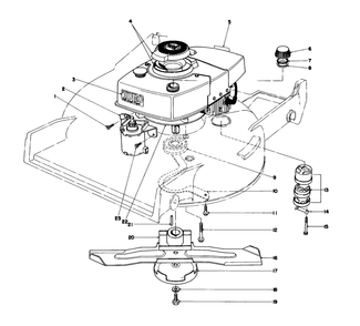 Engine Assembly Diagram and Parts List for 20715 9000001 - 9999999 Toro Lawn Mower