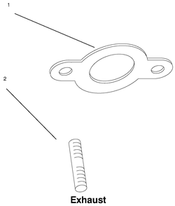 Exhaust Diagram and Parts List for 72102 7900001 - 7999999 Toro Lawn Tractor