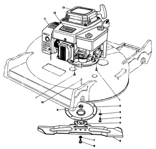 Engine Assembly Diagram and Parts List for 22525 8000001 - 8999999 Toro Lawn Mower