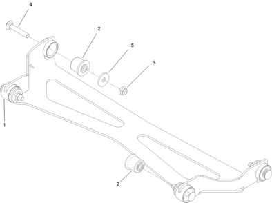 Deck Strut Assembly No. 147-4557 Diagram and Parts List for 72514 400000000 - 414499999 Toro Lawn Mower