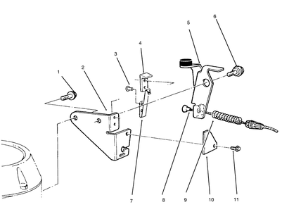 Brake Assembly Diagram and Parts List for 22700BC 5900001 - 5999999 Toro Lawn Mower