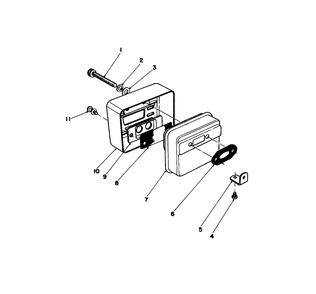 Spark Arrester Muffler Kit No. 45-2630 Diagram and Parts List for 51613 4000001 - 4999999 Toro Trimmer
