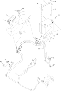 Electrical Assembly Diagram and Parts List for 72928 400000000 - 412799999 Toro Lawn Tractor