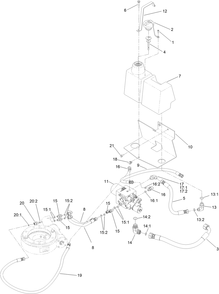 Hydraulic Manifold Assembly Diagram and Parts List for 68141G 400000000 - 415999999 Toro Cement Mixer