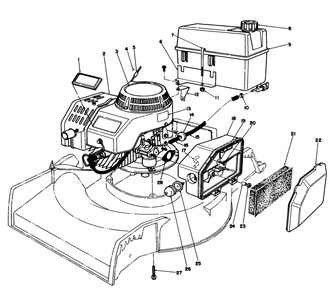 Engine Assembly Diagram and Parts List for 22041 1000001 - 1999999 Toro Lawn Mower