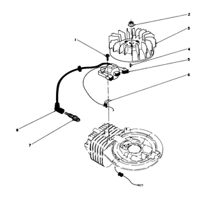 Ignition Assembly (Model No. 47ph7) Diagram and Parts List for 16585C 8000001 - 8999999 Toro Lawn Mower