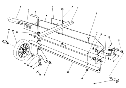 Dethatcher Kit Model No. 59126 (Optional) Diagram and Parts List for 20695 7000001 - 7999999 Toro Lawn Mower