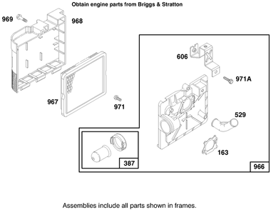 Engine Briggs & Stratton Model 12f802-0667-01 Diagram and Parts List for 20914 7900001 - 7999999 Toro Lawn Mower