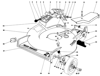 Housing Assembly Diagram and Parts List for 20778 9000001 - 9999999 Toro Lawn Mower