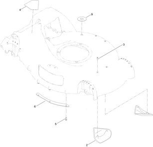 Housing Assembly No. 115-2855 Diagram and Parts List for 21690 400000000 - 410999999 Toro Lawn Mower