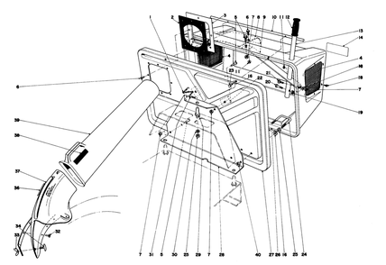 Easy-Empty Grass Catcher Model 59046 (Optional) Diagram and Parts List for 56044 0000001 - 0999999 Toro Lawn Tractor