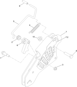 Height-Of-Cut Assembly Diagram and Parts List for 74141 (313000001-313999999)(2013) Toro Lawn Mower