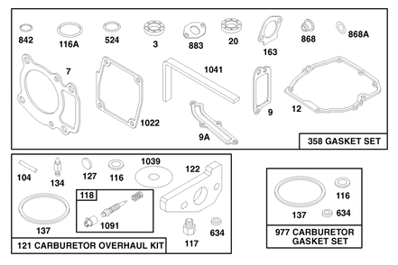 Engine Gts 150 Diagram and Parts List for 26633B 6900001 - 6999999 Toro Lawn Mower