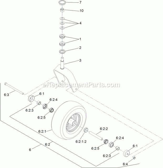 Part Location Diagram of 116-3138 Toro TIRE AND WHEEL ASM