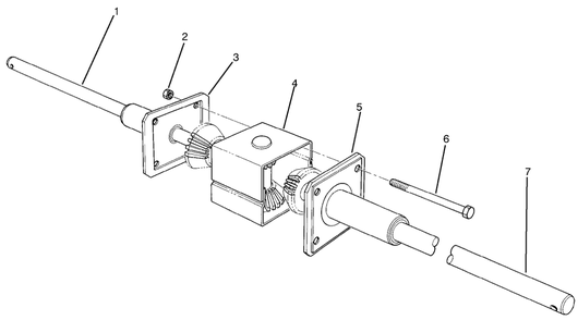 Differential Assembly Diagram and Parts List for 70060 59000001 - 59999999 Toro Lawn Tractor